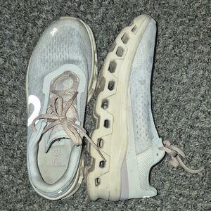 OOFOS Gray and Cream Women's Sneakers